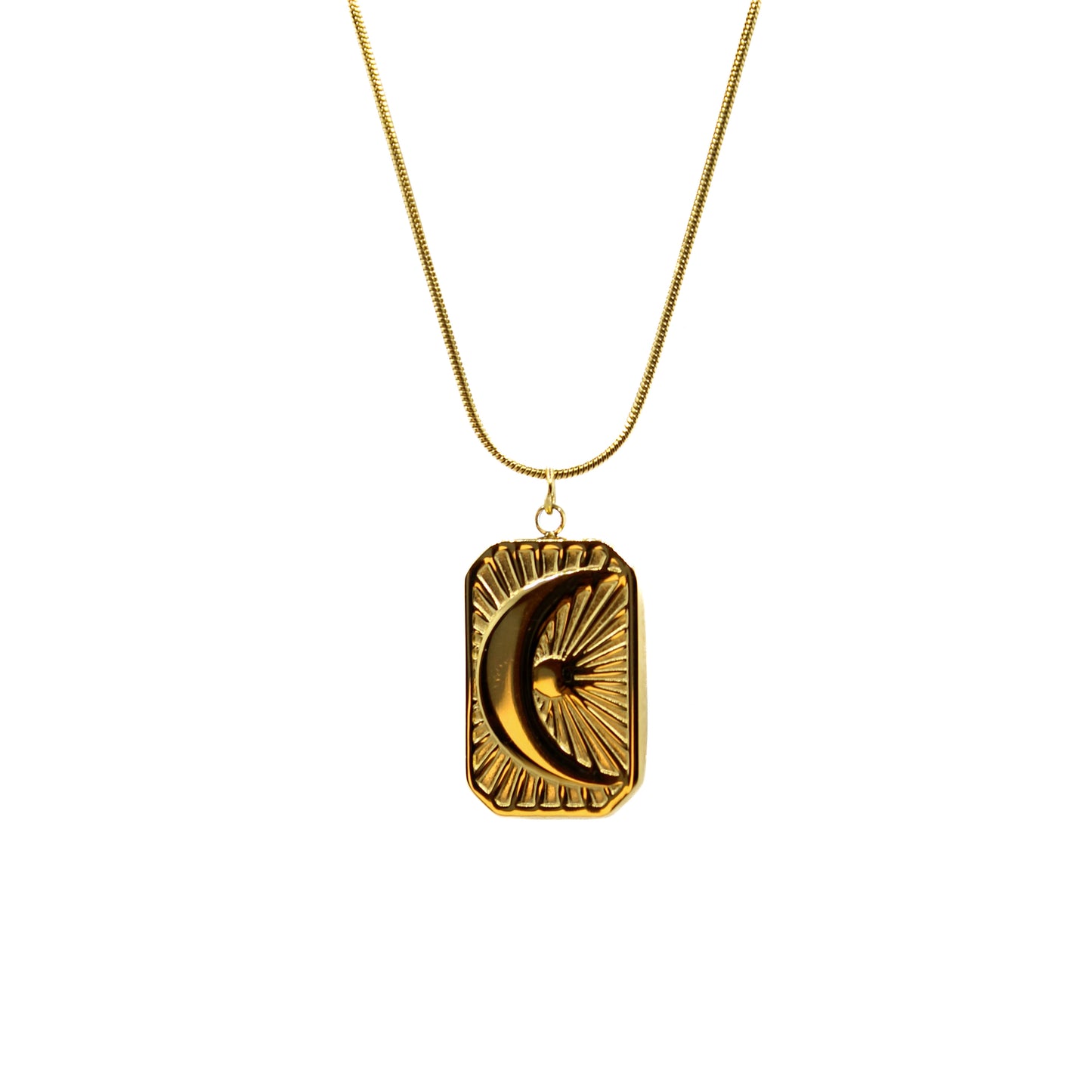 Halskette Damen Mond Gold