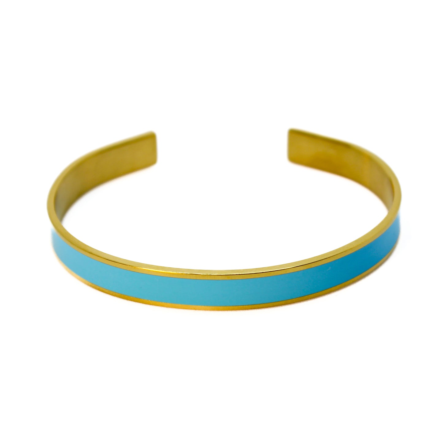 Armreif Blau Gold elegant auf weißem Hintergrund Damenschmuck