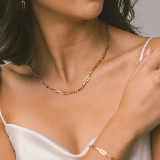 Halskette Gold Damen Chain Link